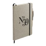 Custom 5.5'' x 8.5'' Recycled Cotton Bound Journal Set - 7