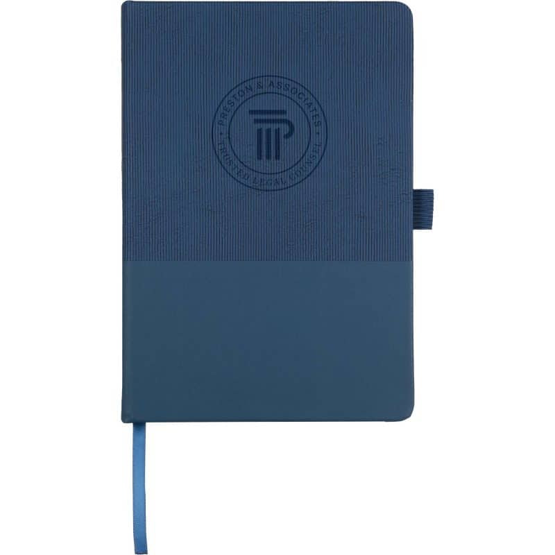 Custom 5.5''x 8.5'' FSC® Recycled Ribbed Bound Journal - 4
