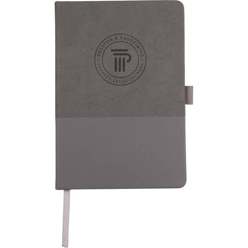 Custom 5.5''x 8.5'' FSC® Recycled Ribbed Bound Journal - 6