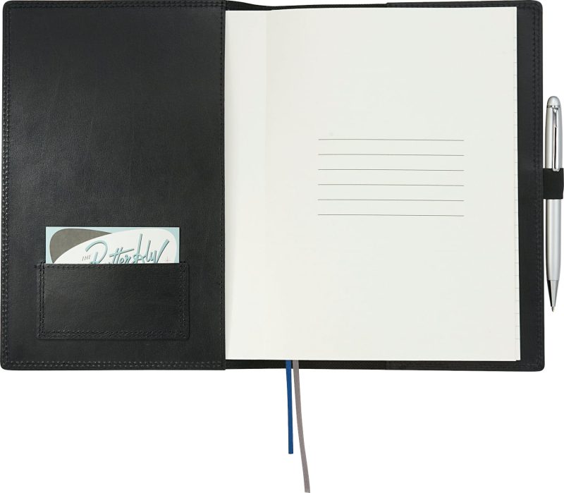 Custom 7'' x 10'' FSC® Mix Uptown Refillable Leather Journal - 5