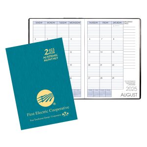 Custom Academic Monthly Planner w/ Shimmer Cover