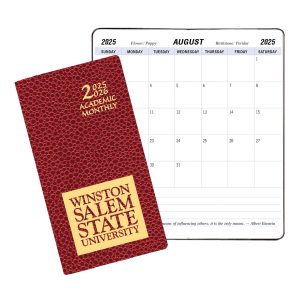 Custom Academic Monthly Pocket Planner w/ Cobblestone Cover
