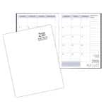 Custom Academic Saddle Stitched Monthly Desk Planner w/ White Economy Cover - 1