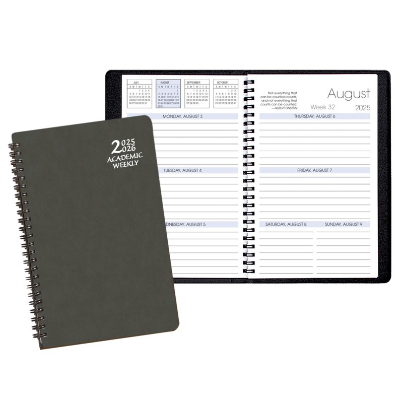 Custom Academic Weekly Planner w/ Canyon Cover - 1