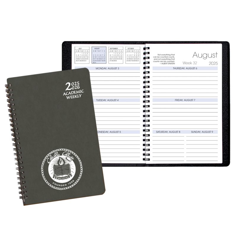 Custom Academic Weekly Planner w/ Canyon Cover