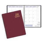 Custom Academic Wire Bound Monthly Appointment Planner w/ Shimmer Cover - 1