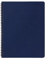 Custom Academic Wire Bound Monthly Desk Planner w/ Leatherette Cover - 2