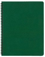 Custom Academic Wire Bound Monthly Desk Planner w/ Leatherette Cover - 5