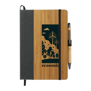 Custom Bamboo Bound Journal Bundle Set