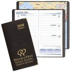 Custom Continental Weekly Pocket Planner w/ Brass Corners