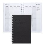 Custom Leather Spiral Weekly Planner 5.25" x 8.25" - 3