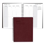 Custom Leather Spiral Weekly Planner - 3