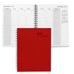 Custom Leather Spiral Weekly Planner - 6