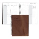Custom Leather Spiral Weekly Planner - 7