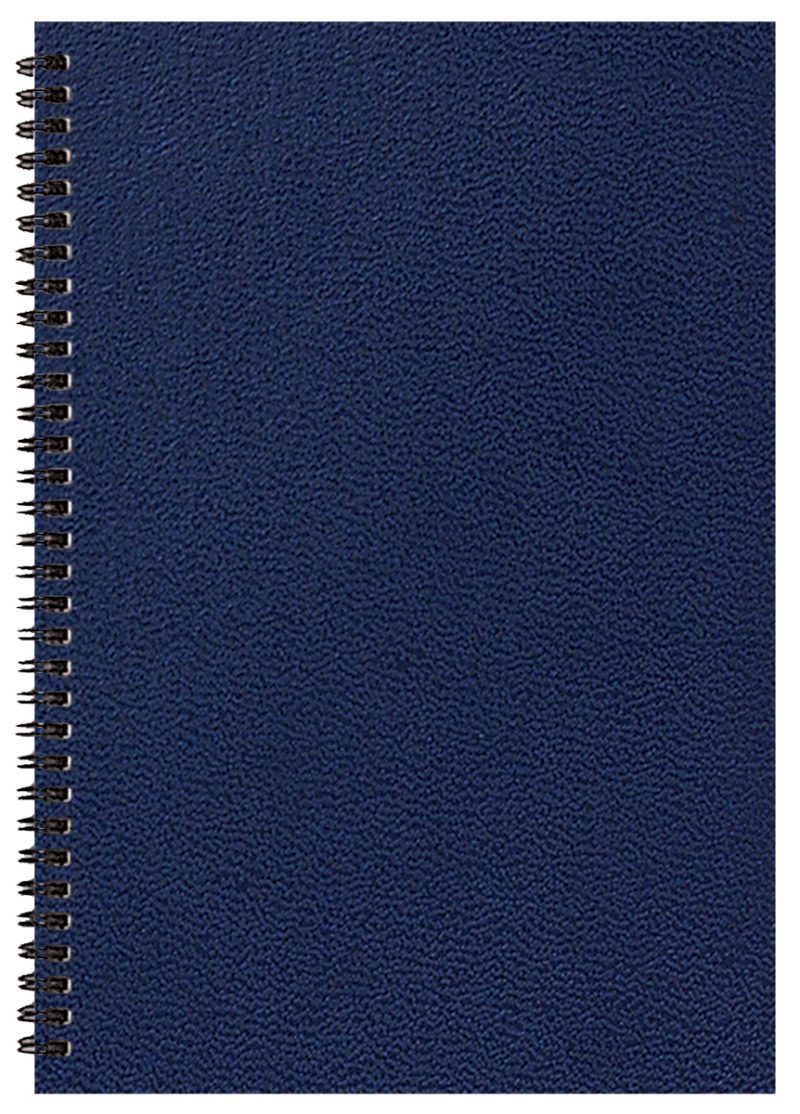 Custom Monthly Desk Wire Bound Appointment Planner w/ Leatherette Cover - 2
