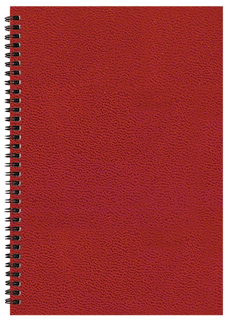 Custom Monthly Desk Wire Bound Appointment Planner w/ Leatherette Cover - 3