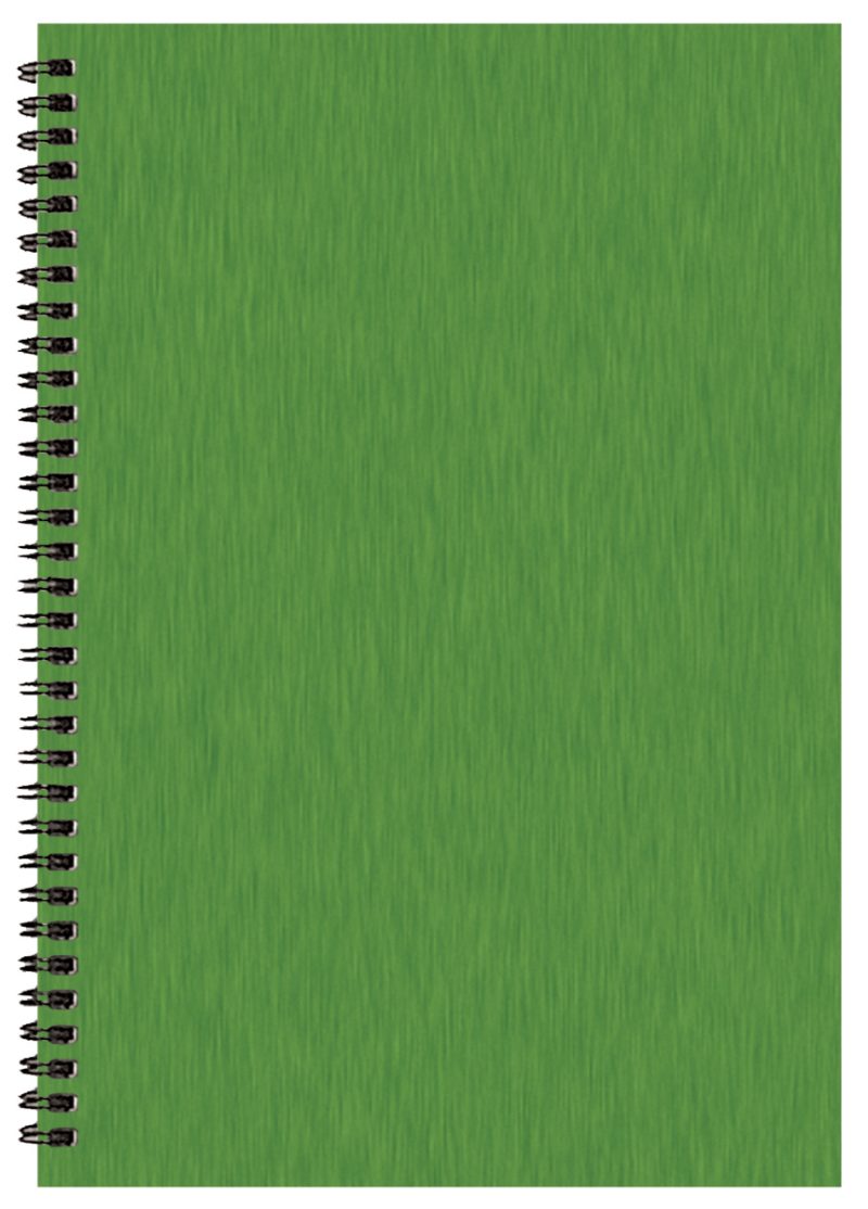 Custom Monthly Desk Wire Bound Appointment Planner w/ Shimmer Cover - 2