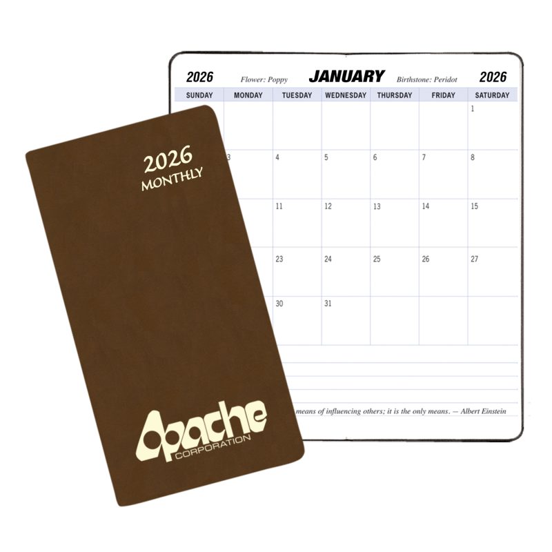 Custom Monthly Pocket Planner w/ Canyon Cover - 1