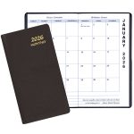 Custom Monthly Pocket Planner w/ Continental Vinyl Cover - Upright Format - 1