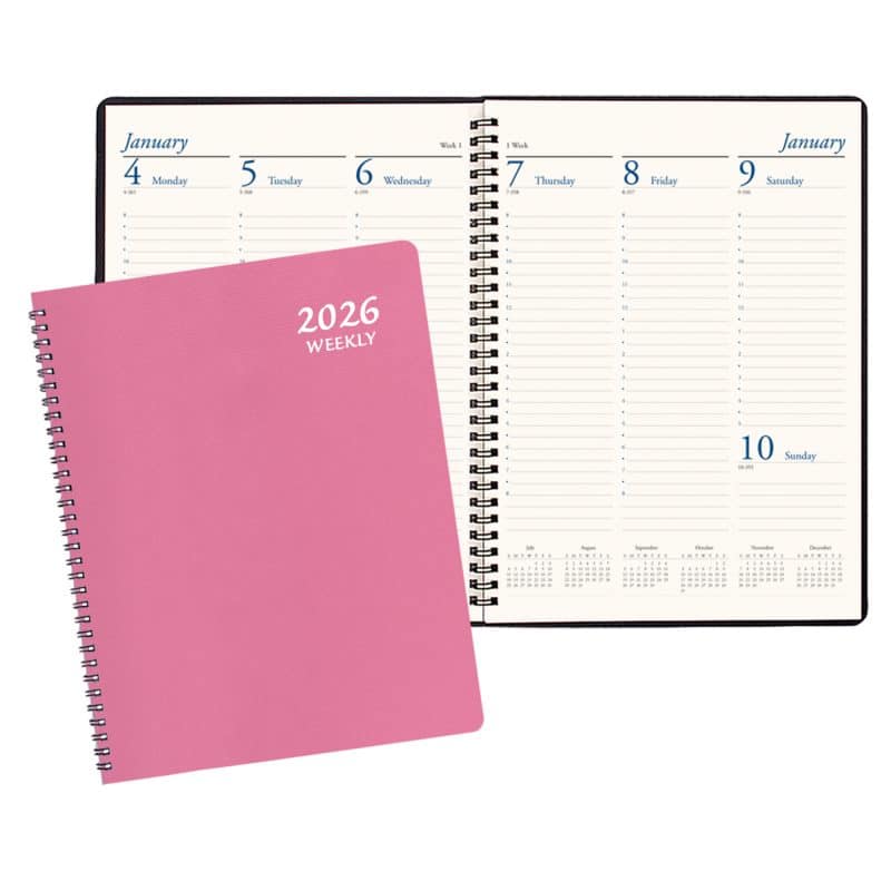 Custom Professional Weekly Desk Appointment Planner w/ Twilight Cover - 1