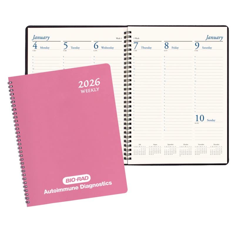 Custom Professional Weekly Desk Appointment Planner w/ Twilight Cover