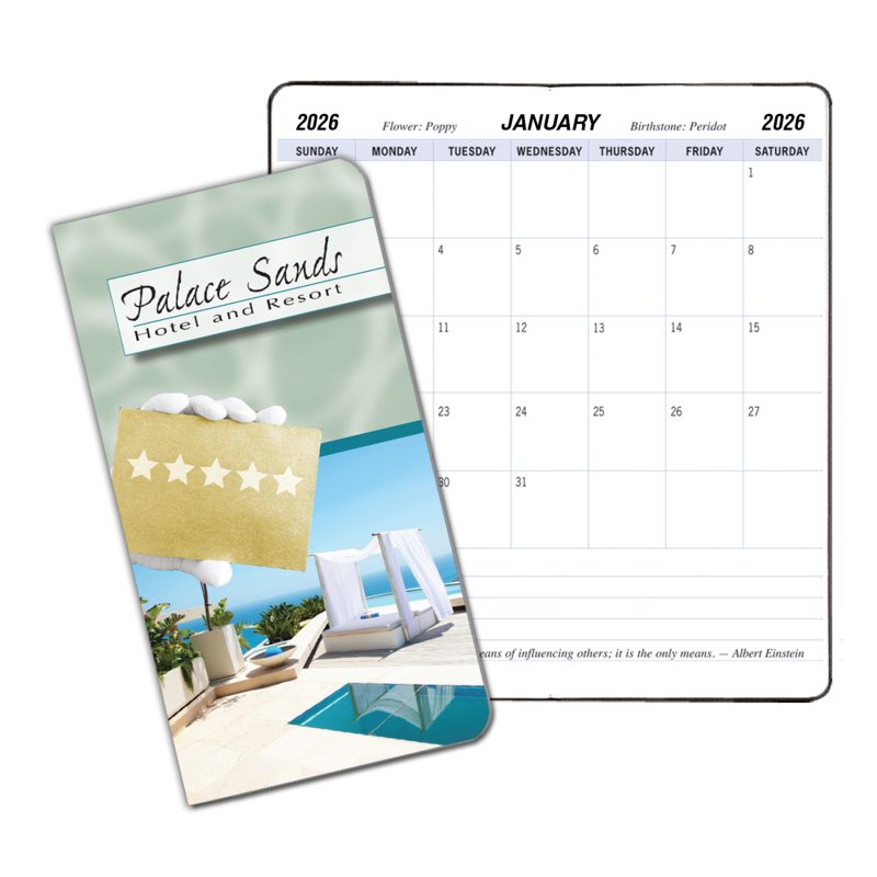 Custom Saddle Stitched Monthly Pocket Planner