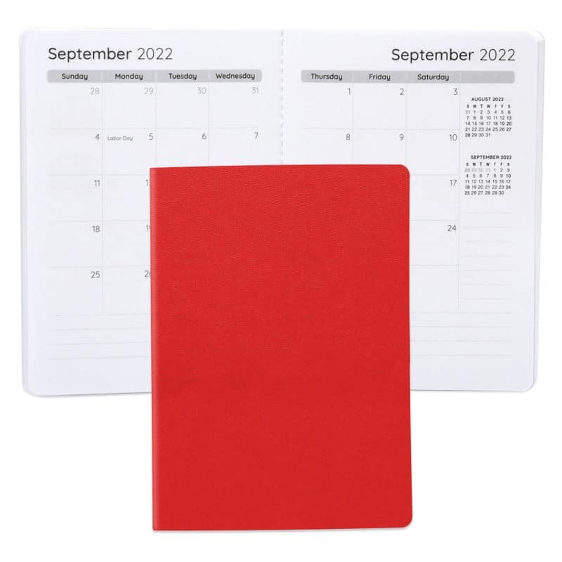 Custom Senzabrite Faux Leather Commuter Monthly Planner - 5