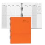Custom Senzabrite Faux Leather Spiral Weekly Planner - 5