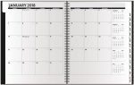 Custom The Analyst™ Leather Front Monthly Planner w/Chip Back (8.5"x11") - 1