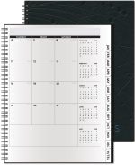 Custom The Analyst™ Leather Front Monthly Planner w/Chip Back (8.5"x11") - 2