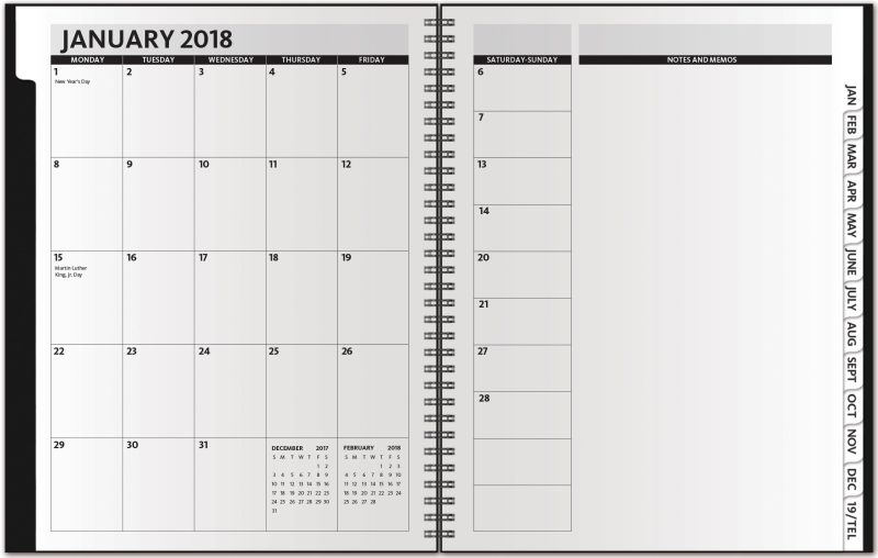 Custom TheDirector™ ClearView Monthly Planner w/Chip Back (8.5"x11") - 1