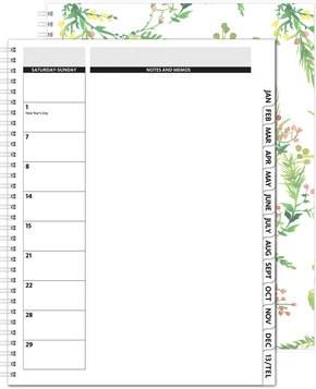 TheDirector™-ClearView-Monthly-Planner-wChip-Back-85x11-DI-104CV Custom TheDirector™ ClearView Monthly Planner w/Chip Back (8.5"x11")