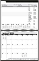 Custom ThePresident™ ClearView™ Monthly Planner w/Chip Back (11"x8.5") - 2