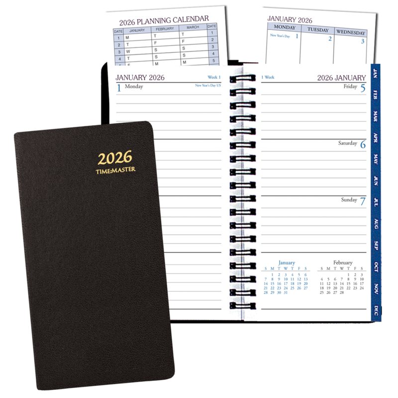Custom Time Management Planner w/ Continental Vinyl Cover - 1