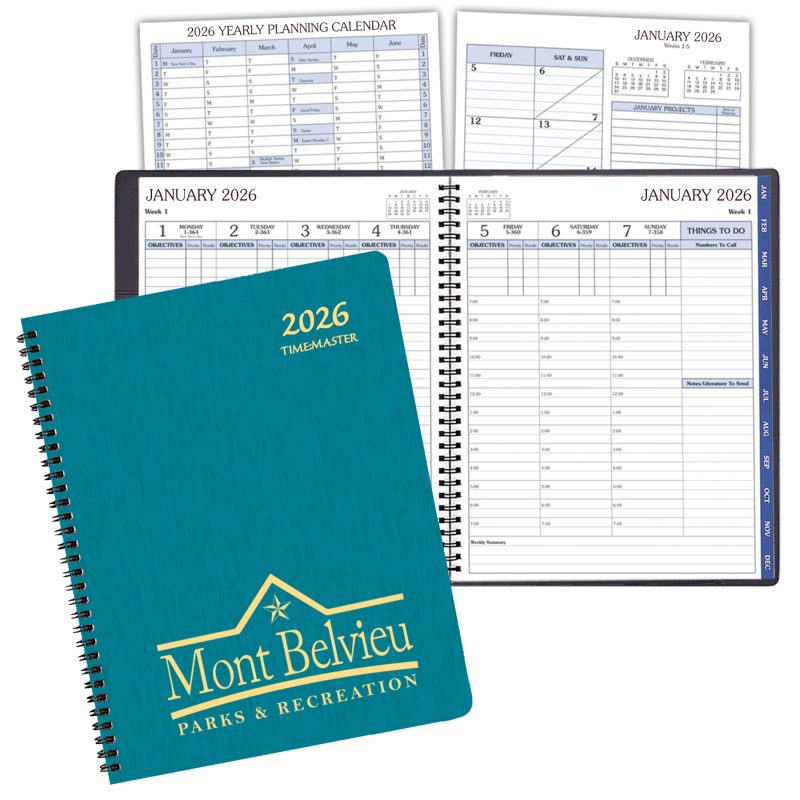 Custom Time Management Planner w/ Shimmer Cover