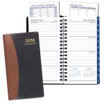 Custom Time Management Pocket Planner w/ Carriage Vinyl Cover - 1