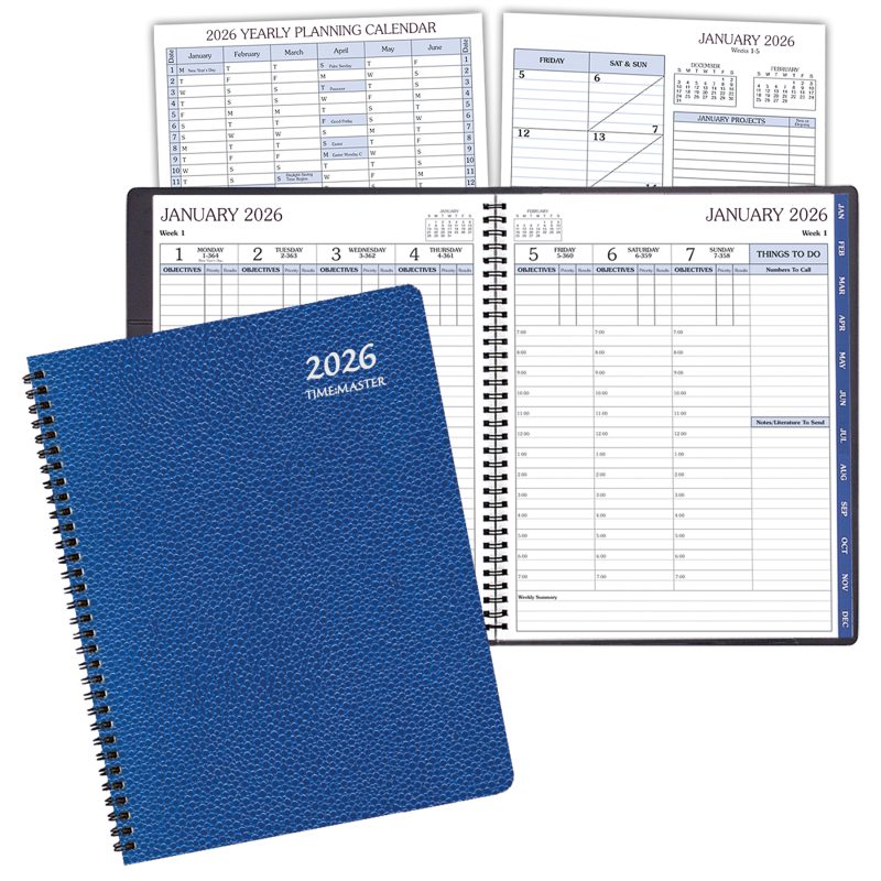 Custom Time Master Time Management Planner w/ Cobblestone Cover - 1