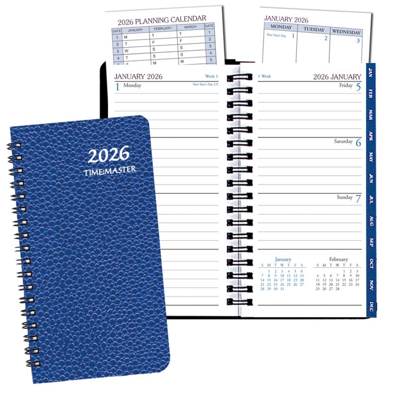 Custom Time:Master Pocket Planner w/ Cobblestone Cover - 1