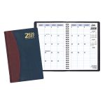 Custom Two Year Monthly Desk Planner w/ Carriage Vinyl Cover - 1