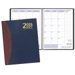 Custom Two Year Monthly Desk Planner w/ Carriage Vinyl Cover - 1