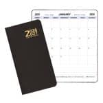 Custom Two Year Pocket Planner w/ Leatherette Cover - 1