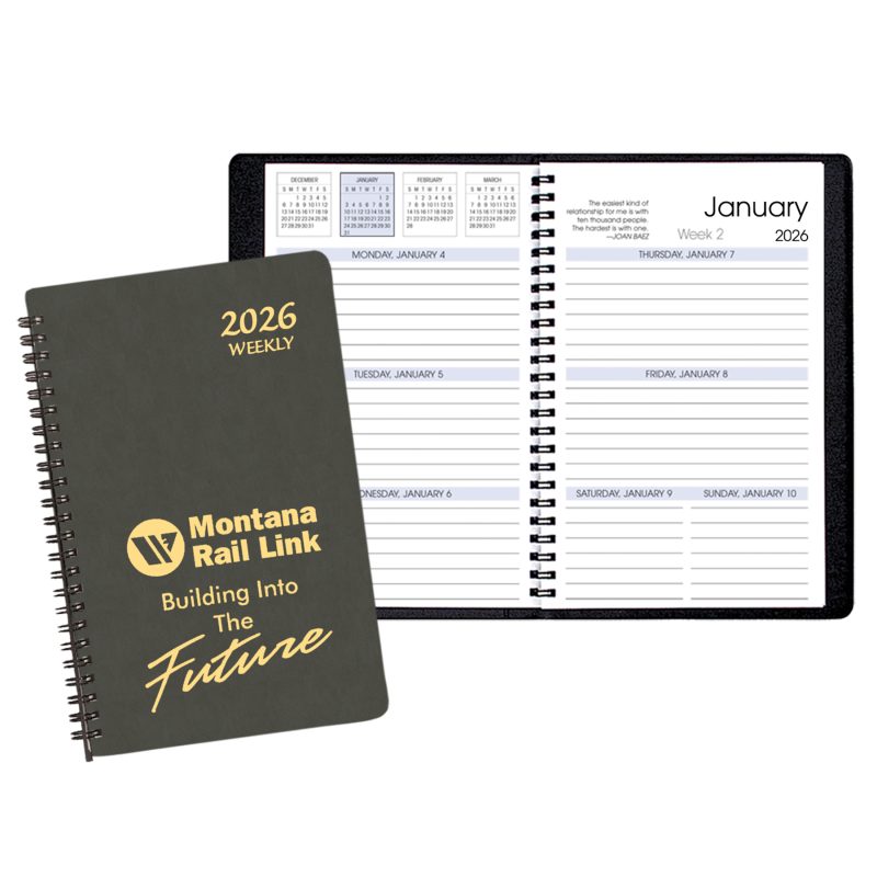 Custom Weekly Desk Appointment Planner w/ Canyon Cover