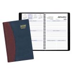 Custom Weekly Desk Appointment Planner w/ Carriage Vinyl Cover - 1