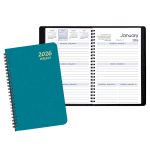 Custom Weekly Desk Appointment Planner w/ Shimmer Cover - 1
