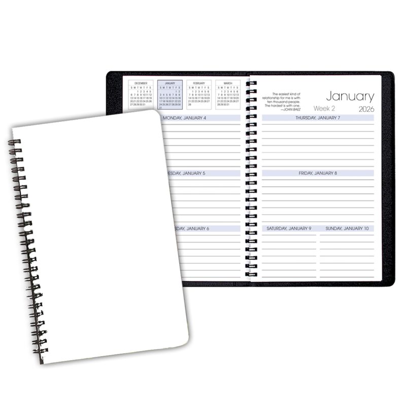 Custom Wire Bound Weekly Appointment Planner - 1