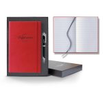 Custom Castelli Tucson Banded Medio Lined White Page Journal Gift Set - 6