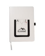 Custom Medical Theme Journal Notebook With Cell Phone Pocket 5.8" X 8.3"