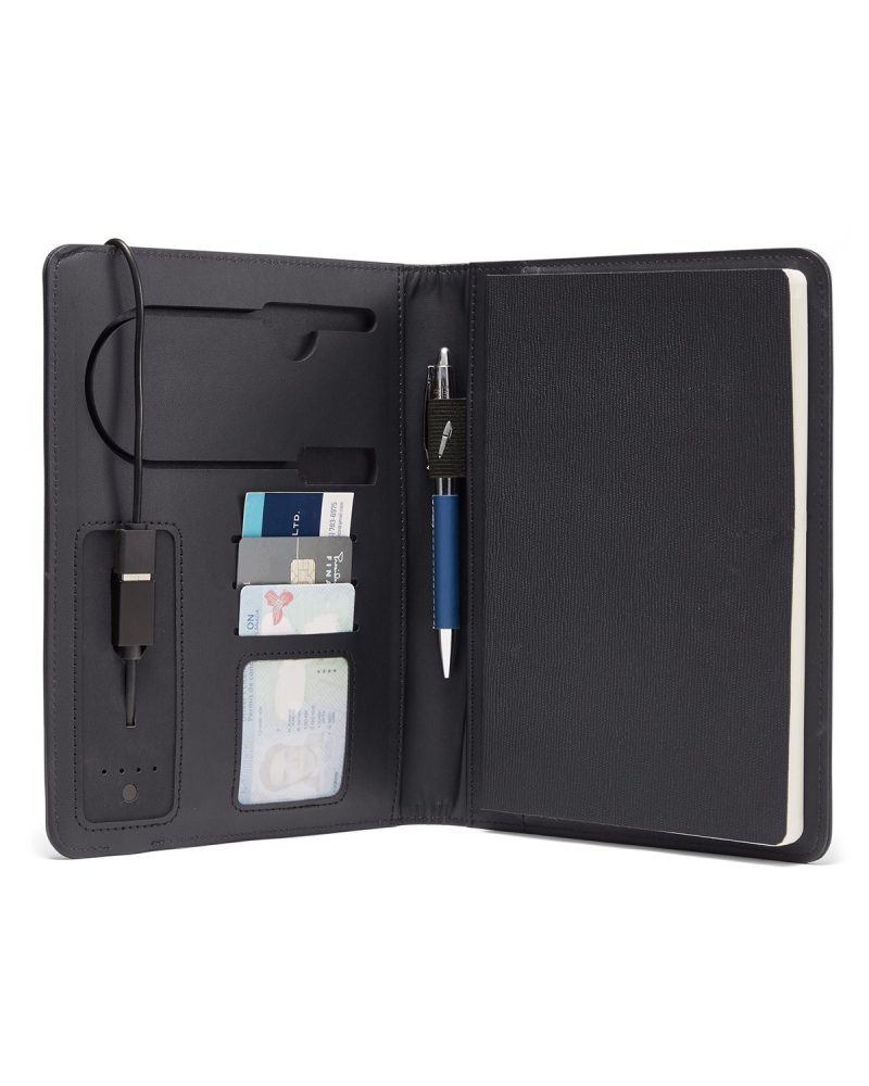Custom Roma 6"x8" Wireless Power Charger Refillable Journal - 1