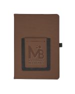 Custom Roma Journal Notebook With Phone Pocket 5.625" X 8.25"