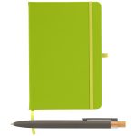 Custom Wilde Recycled Hard Cover Journal & Pen Set - A5 5.5" x 8.3" - Full-Color Inkjet - 5